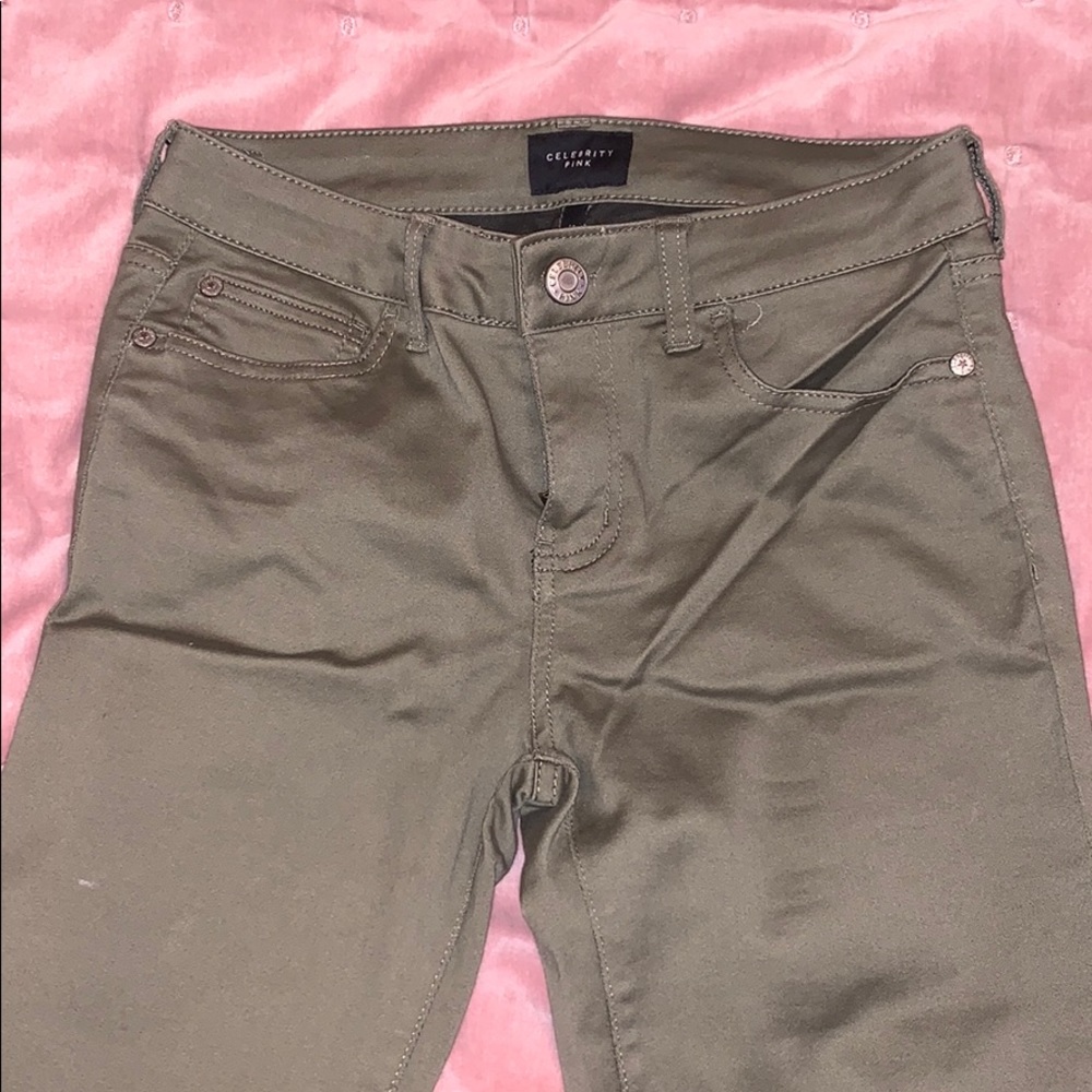 Army green jeans. Size 27.